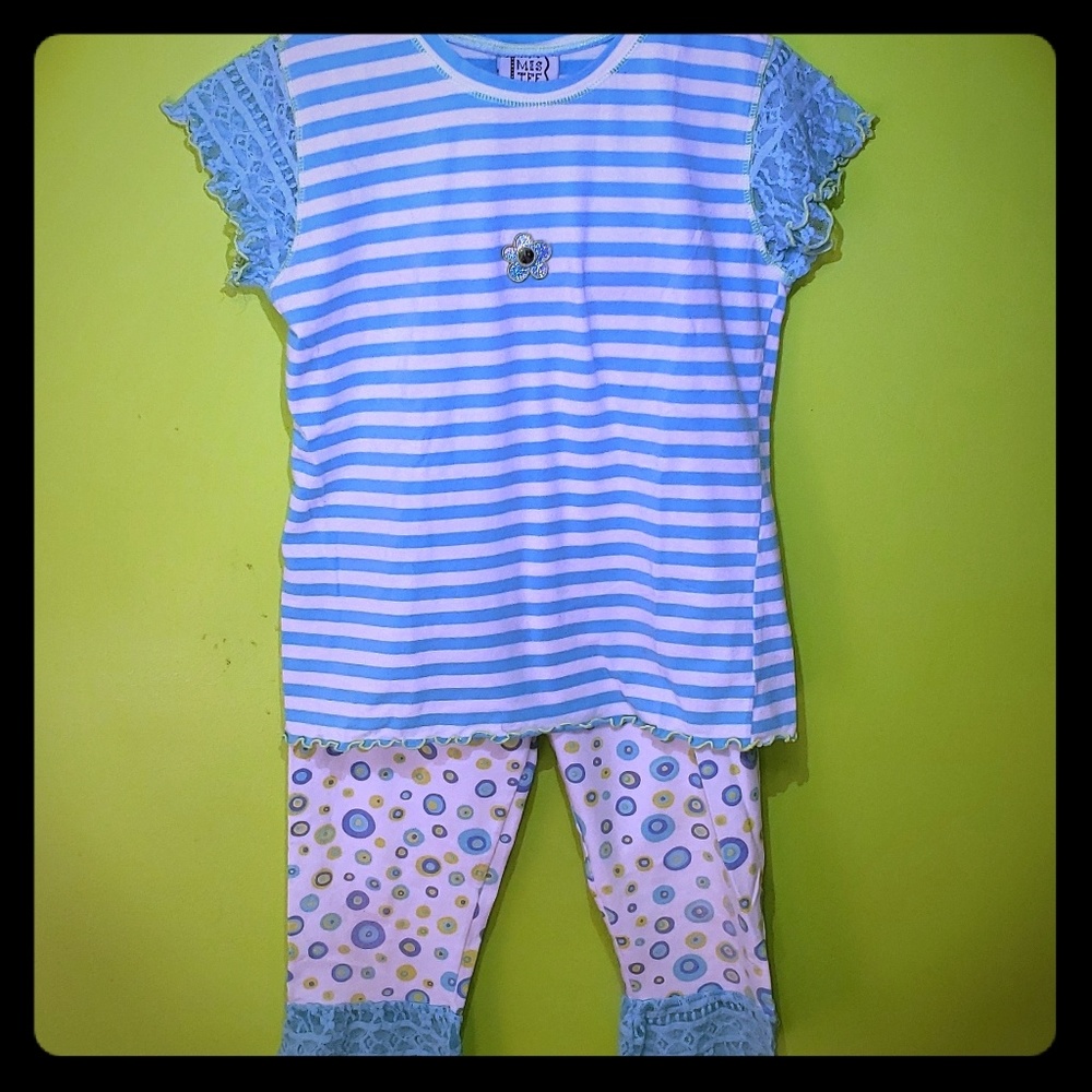 💥4/$20💥Girls' stretch knit outfit Sz. 10/12